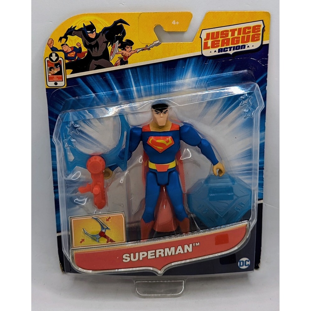 2017 DC Comics Justice League JLA Power Connects Superman 4.5" Action Figure